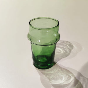 Recycled Espresso Glass - Emerald Green Style (Set of 6 Pieces)