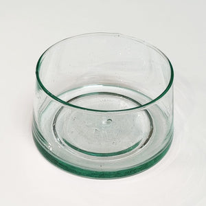 Blown Recycled Serving Bowl - Transparent